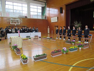 3月卒業式2