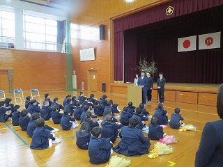 3月離任式