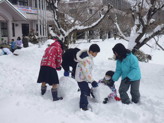 合同雪遊び２