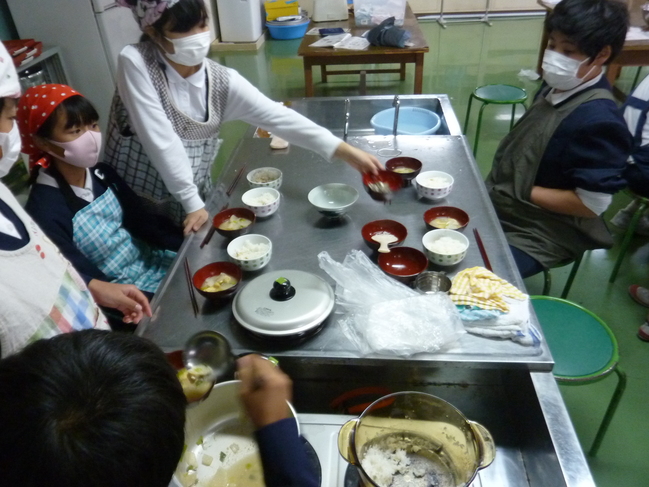 ご飯と味噌汁をつくりました 大田市小中学校教育サイト