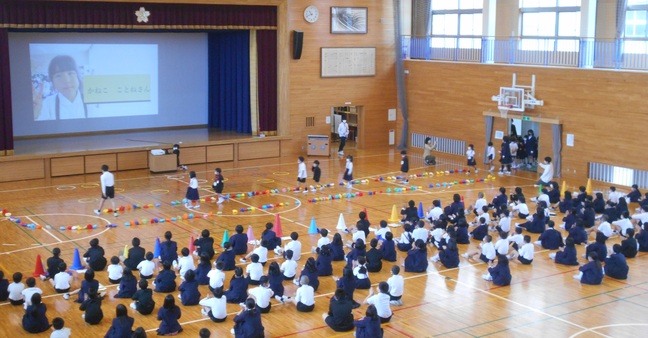 １年生迎える１