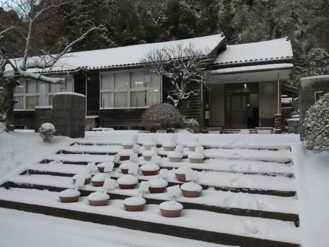 雪の玄関