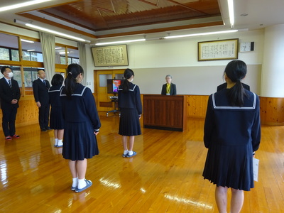 着任あいさつ
