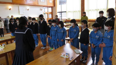 小学生からメッセージ