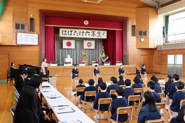 卒業式の様子
