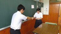 通知表渡し